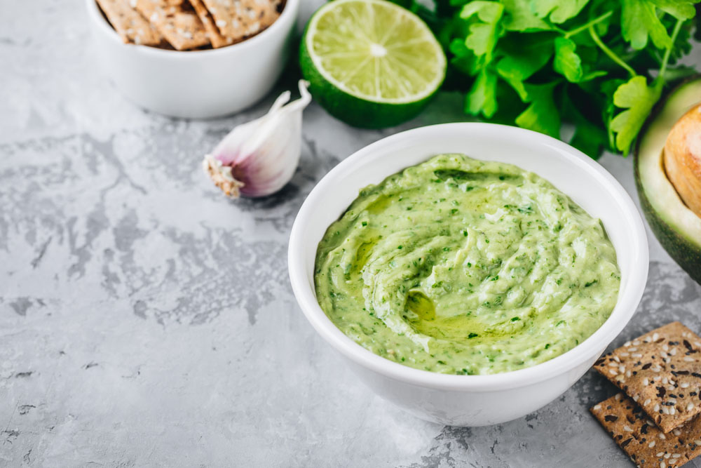 Swiss chard tahini dip