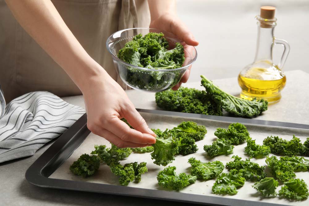 baked kale chips